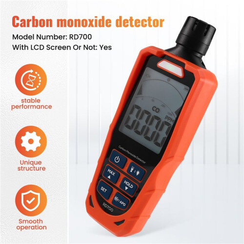 RD700 CO Meter Carbon Monoxide Detector with High Precision Sensor Professional Gas Analyzer Air Quality Tester 2
