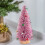 Pink Plastic Christmas Tree Desktop Decoration 25x5x5 cm 7