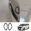 For  ALPHARD/VELLFIRE 40 Series 2023+ Car Front  Rear Hook Button Trim Frame Gloss Black 6