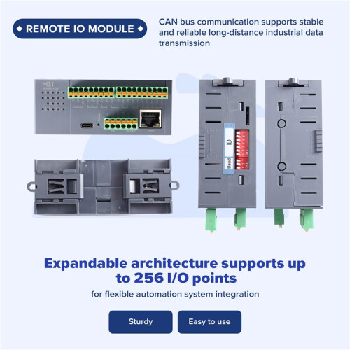 Digital Analog Input Output Profinet Remote IO Module M31-AFAX4440G-U-CAN Remote IO Module 4DI 4AI 4DO Relay
