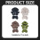 17cm Doll Clothes Set Hoodie Outfit Soft Replacement 3