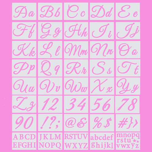 Alphabet Stencils 8.3 inch 40 count 2