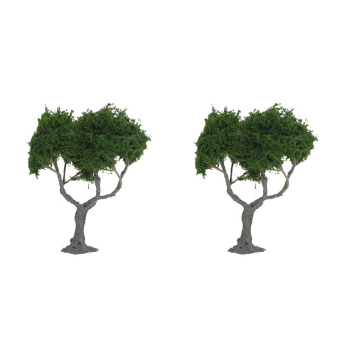 OUNONA Mini Model Trees for Model Train Scenery 2 pcs 2