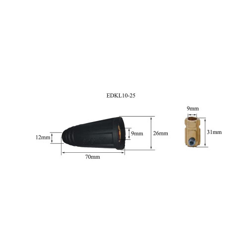TIG Welding Cable Panel Connector Plug DKJ10-25 DKZ10-25 1