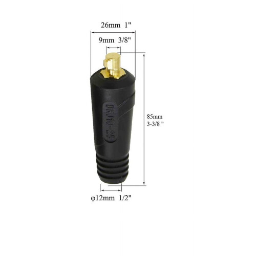 TIG Welding Cable Panel Connector Socket Set Dinse-Style 1