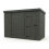 10x4 Pent Composite Shed Tanalised (Single Door, No Windows) 2