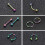 Body Piercing Set Rainbow 50 Pieces 2