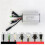 Electric Bicycle KT-22A Controller 36V/48V 9 Tubes Square Wave SM Connector Controller with Double Headed Light 3