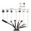 Electric Bicycle KT-22A Controller 36V/48V 9 Tubes Square Wave SM Connector Controller with Double Headed Light 4