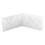 Card Embossing Stencil Plastic White Blossom Design 1 Set 6