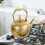 Tea Kettle Gold Stainless Steel 2L with Infuser 2