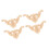 Rubber Wood Carved Corner Applique 4 Pieces 5