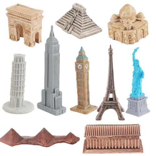 Famous Landmark Miniature Models Set 10 Pieces 1
