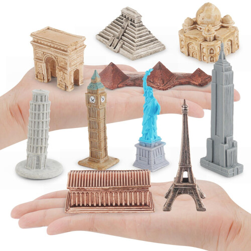 Famous Landmark Miniature Models Set 10 Pieces 2