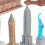 Famous Landmark Miniature Models Set 10 Pieces 4