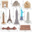 Famous Landmark Miniature Models Set 10 Pieces 5