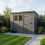 10x4 Pent Composite Shed Tanalised (Single Door, With Windows) 1