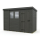 10x4 Pent Composite Shed Tanalised (Single Door, With Windows) 2
