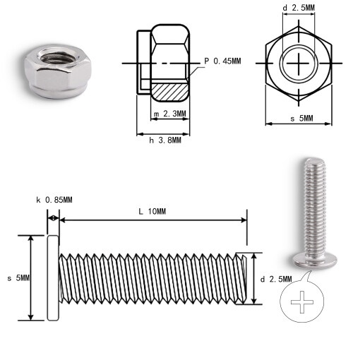 Wirewound Load Resistor Aluminum Case 0.5 Ohm 100W 2PCS 2