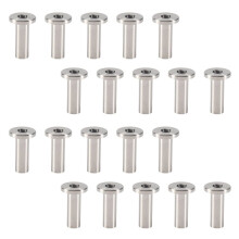 20Pcs Stainless Steel Protector Sleeves Protective Sleeves Grommet Kit for 1/8inch Wire Rope Cable Railing, DIY Balustrade T316 Marine Grade