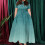 Damen-Swingkleid mit Blumenmuster, Cyan, XXL 2