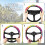 Tie-Dye Steering Wheel Cover for Golf Carts 1-Pack 6