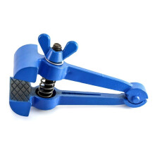 Hand-Held Vise Hand Clamp Pipe Vise Plumbing Tool Workshop Vise Pipe Tool Steel Handle Spring Clamp Base Pliers,1 PCS