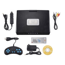 9.8 Inch Portable Mobile Dvd with Tv Hd Player Built-in Rechargeable Battery Support Card/USB Port/Dvd Us Plug
