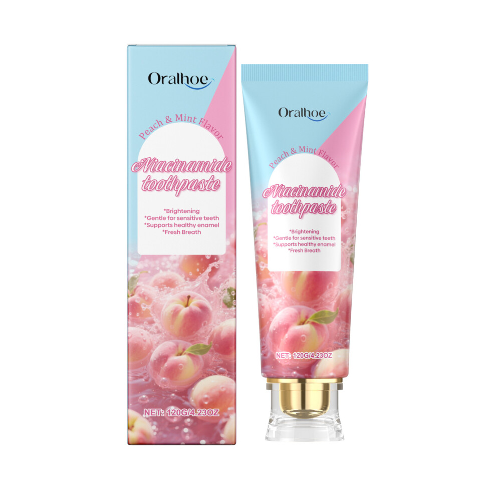(120g) ORALHOE Niacinamide Cleansing Toothpaste Gentle Care Cleans Teeth Fresh and Clean Daily Oral Care