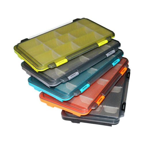 10 Stück AngelköDer Box Squid Jigs Lure Case KüNstliche Harte KöDer Angelgerät Box Container Organizer Lagerung 1
