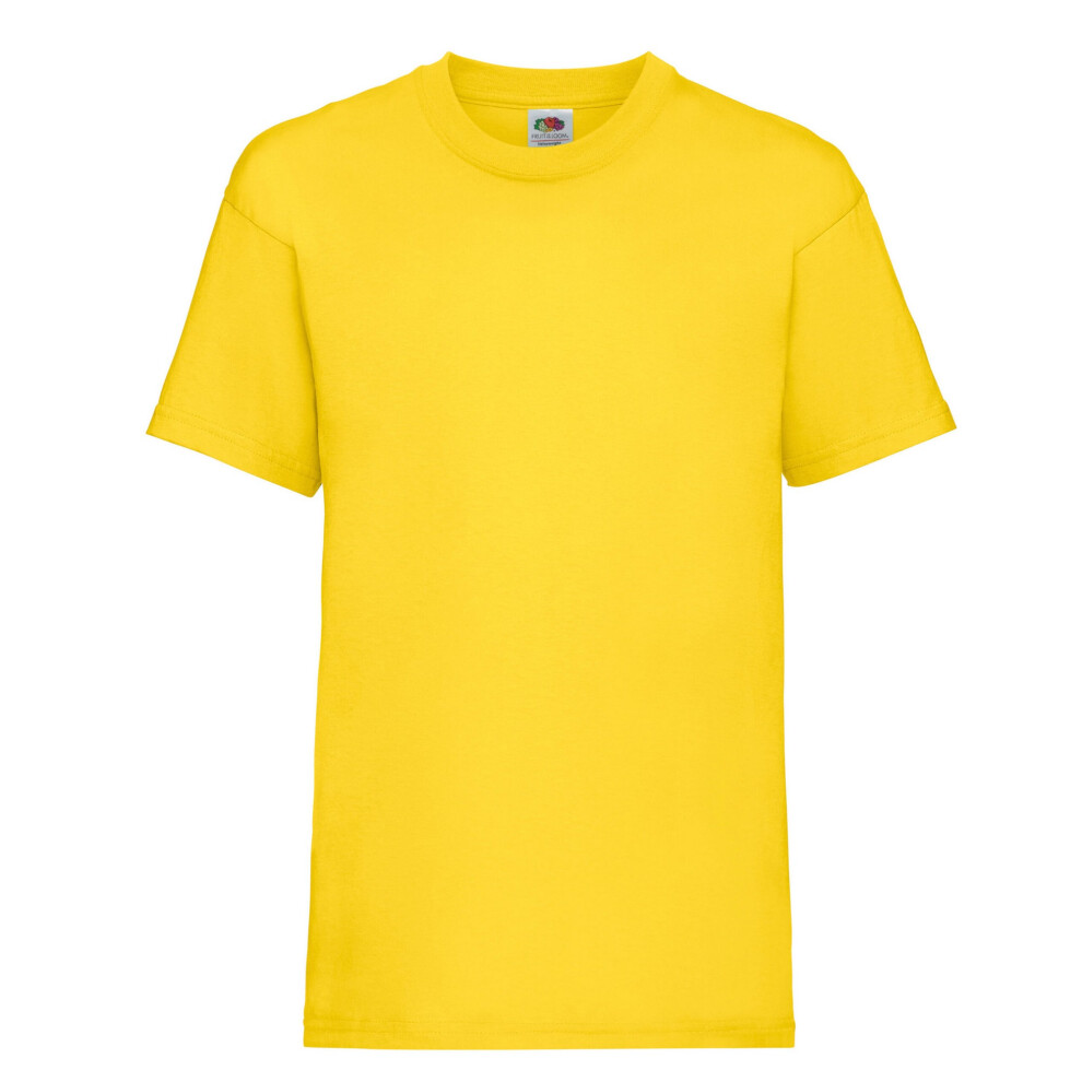 Fruit Of The Loom (3-4 Years, Sunflower) Childrens/Kids Value T-Shirt