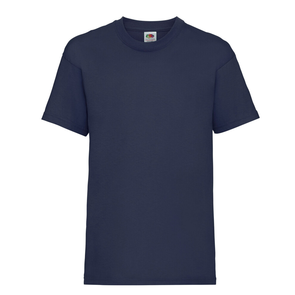 Fruit Of The Loom (5-6 Years, Deep Navy) Childrens/Kids Value T-Shirt