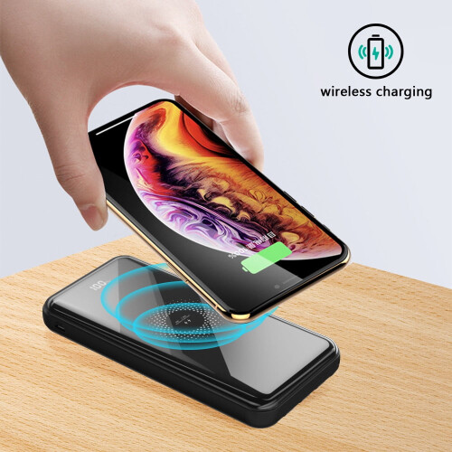 Portable Power Bank 10000mAh with 4 Cables USB-C Wireless 2