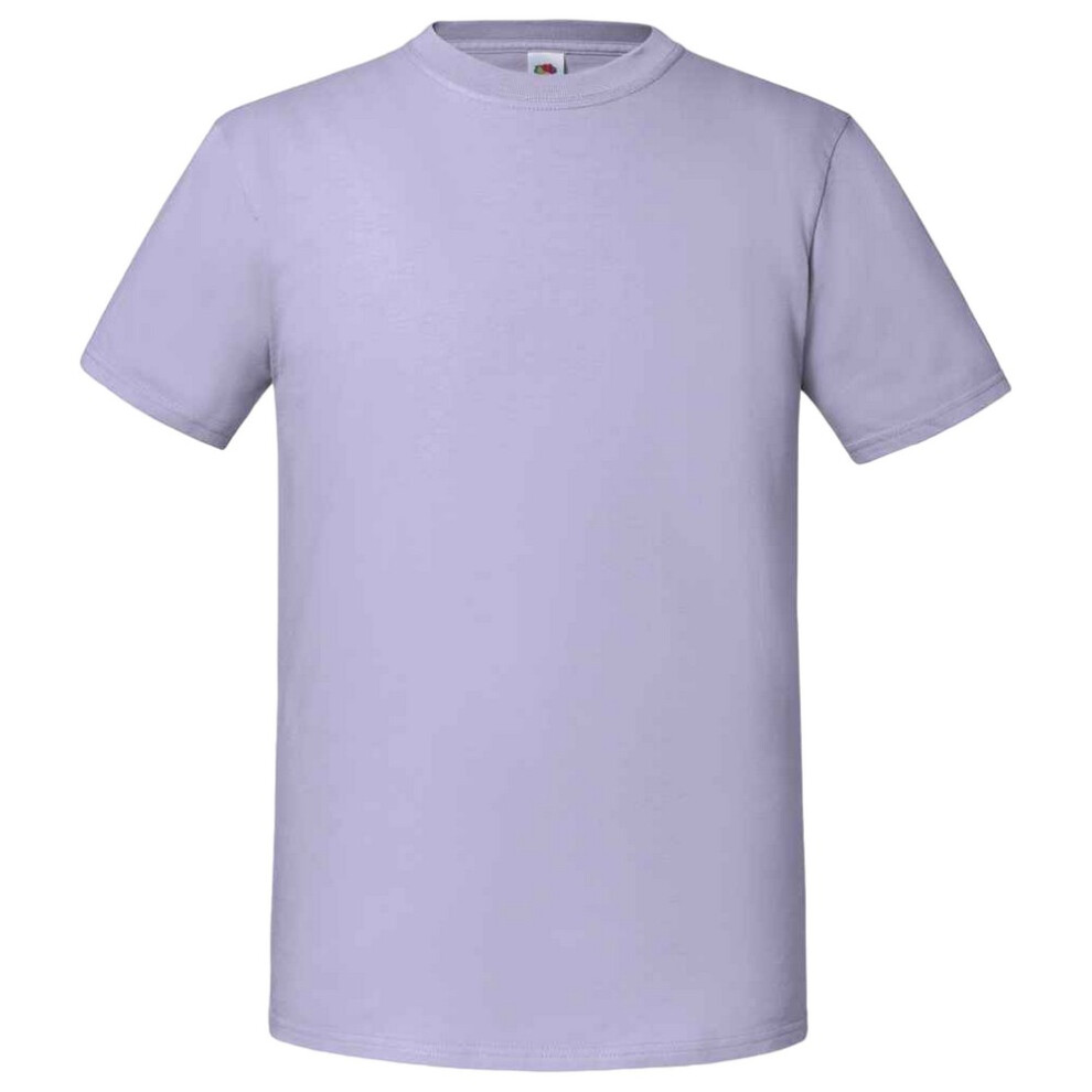 Fruit Of The Loom (2Xl Uk, Soft Lavender) Mens Iconic 195 Ringspun Premium Tshirt