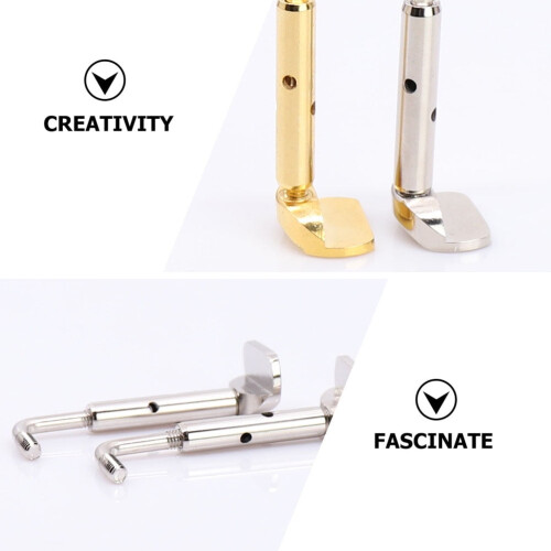 Unbranded violin chin rest clamps silver 2 pcs 2