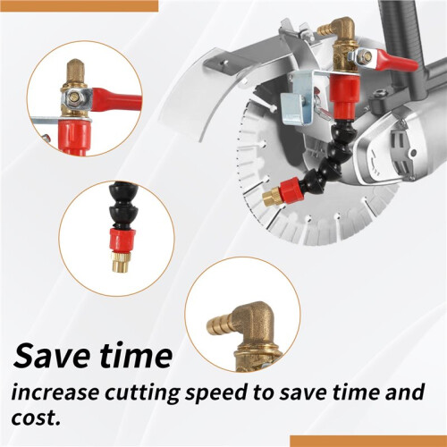 Dust Remover Water Sprayer Set for Cutting Machine, Brick Tile Cutting Machine Grinder Kit with Connector 2