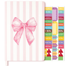Pink Bow Hardcover Ruled Journal Notebook 1