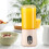 Portable Mini Blender Cup with 6-Blade USB Charging Yellow 7