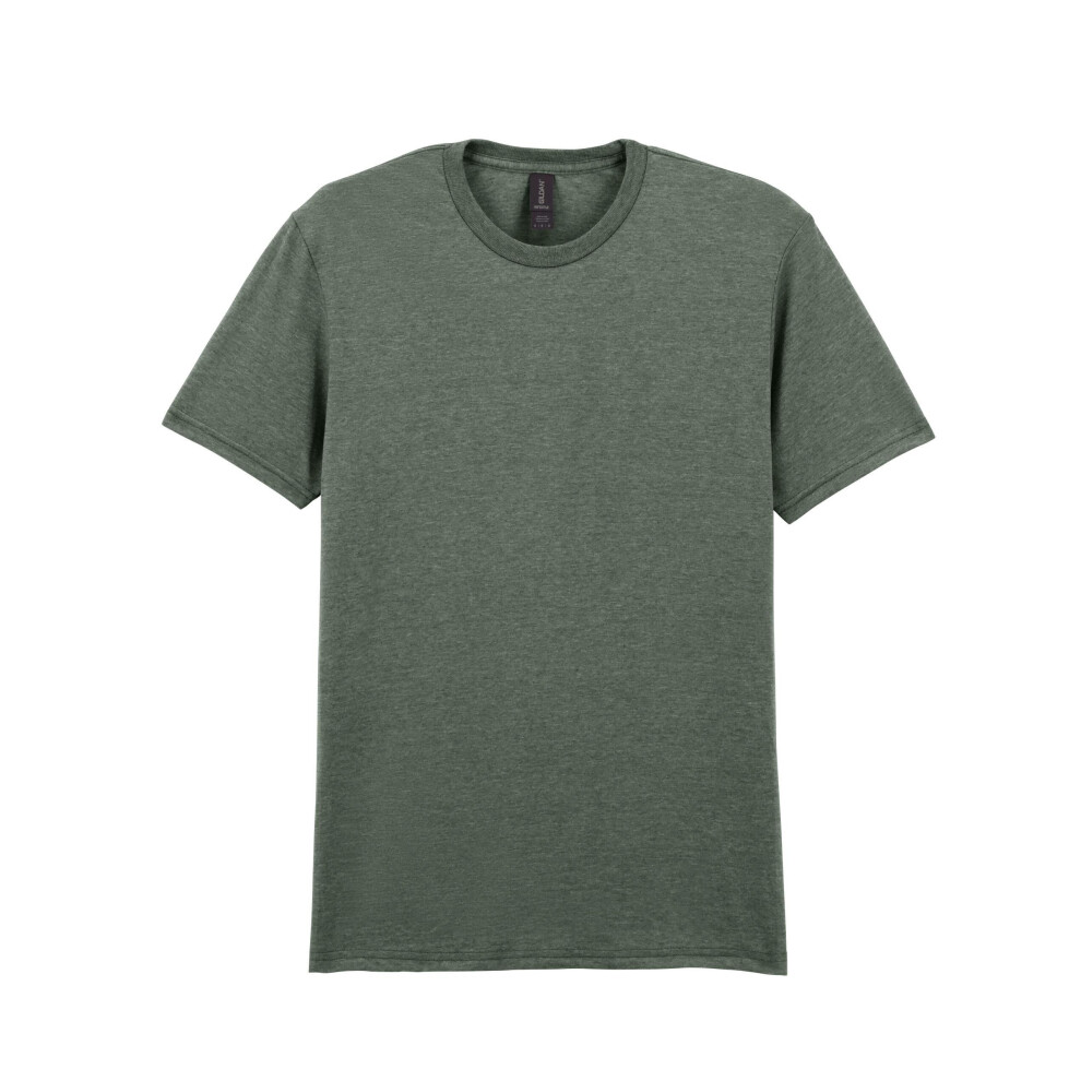 Gildan (3Xl, Military Green Heather) Mens Short Sleeve Soft-Style T-Shirt