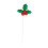 Christmas Cake Topper Reusable Bright Color Ornament 5