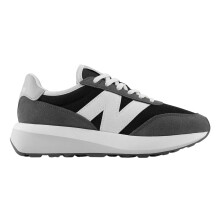 (7 UK, Black) New Balance Mens 370 Suede Trainers