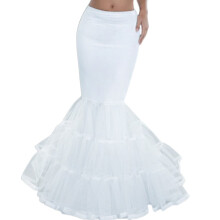 Women's Fishtail Petticoat Underskirt Tulle Crinoline Slip