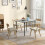 Four-Person Drop Leaf Dining Table - Grey 1