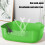 Bac à litière pour chat à bords hauts 40 x 29 x 14,5 cm 6
