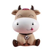 Ceramic Cow Piggy Bank for Home Decoration