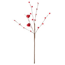 Valentine's Day Artificial Floral Picks with Red Berries 12