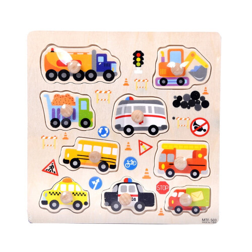 Wooden Montessori Puzzle Educational Toy Set