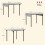 Four-Person Drop Leaf Dining Table - Grey 2