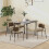 Four-Person Drop Leaf Dining Table - Grey 8