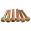 Guitar Bridge Pins Solid Brass with Abalone Dot Inlay 6PCS 1